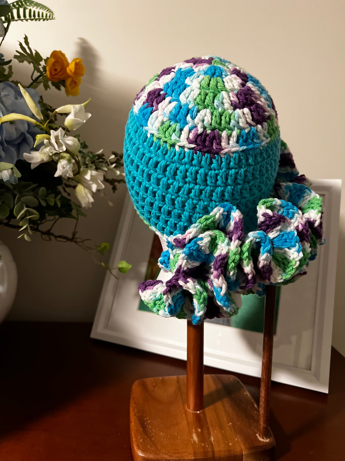 Half Ruffle Bucket Hat