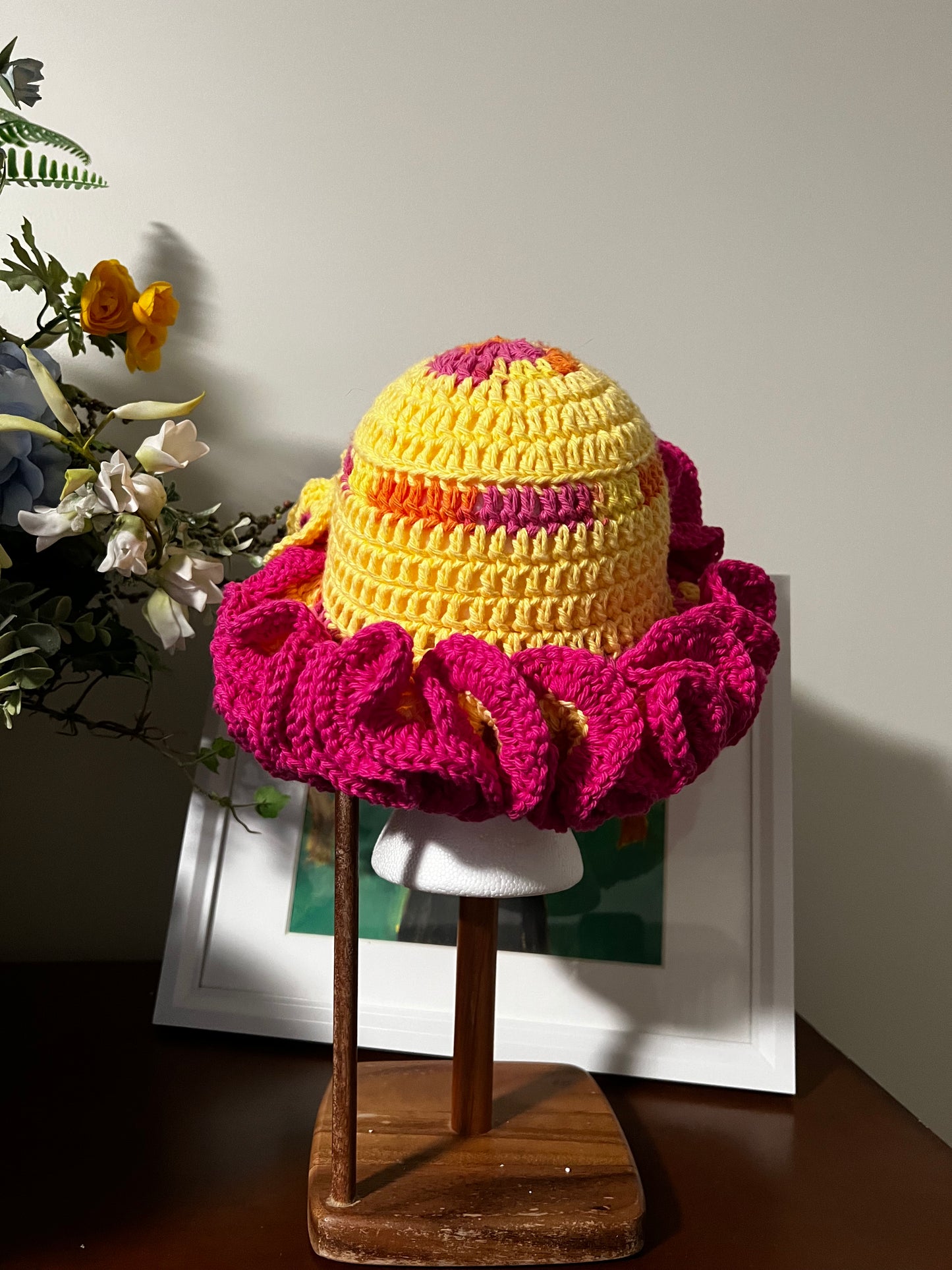 Ruffle Bucket Hat